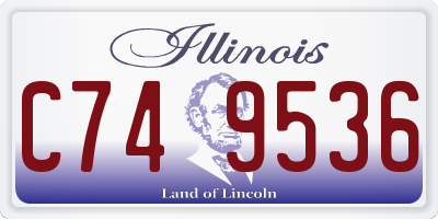 IL license plate C749536
