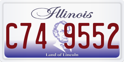 IL license plate C749552