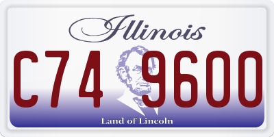IL license plate C749600