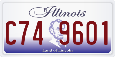 IL license plate C749601