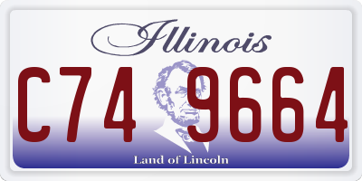 IL license plate C749664