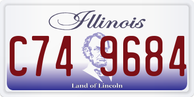 IL license plate C749684