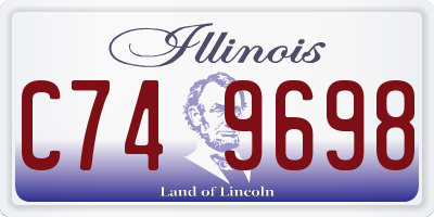 IL license plate C749698