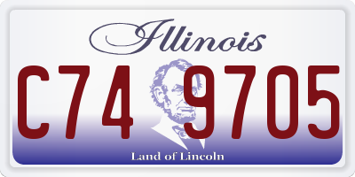 IL license plate C749705