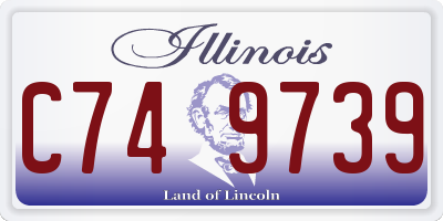 IL license plate C749739