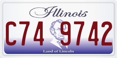 IL license plate C749742