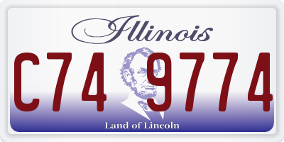 IL license plate C749774