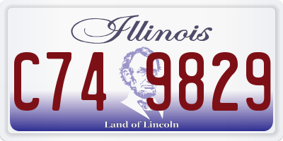 IL license plate C749829