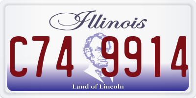 IL license plate C749914