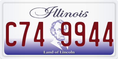 IL license plate C749944