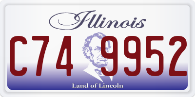 IL license plate C749952