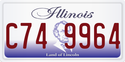 IL license plate C749964
