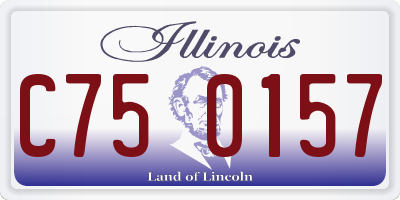 IL license plate C750157