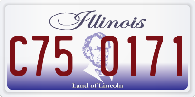 IL license plate C750171