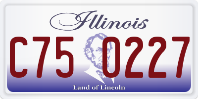 IL license plate C750227