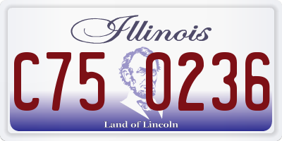 IL license plate C750236