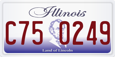 IL license plate C750249