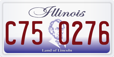 IL license plate C750276