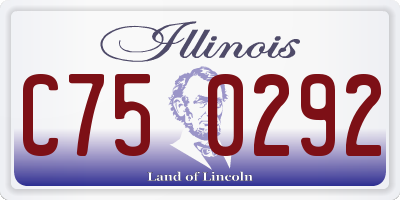 IL license plate C750292