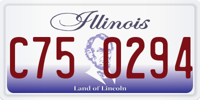 IL license plate C750294