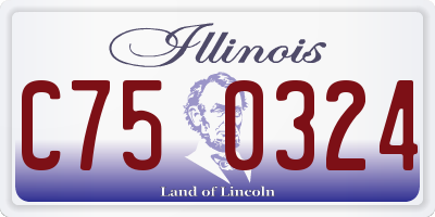 IL license plate C750324