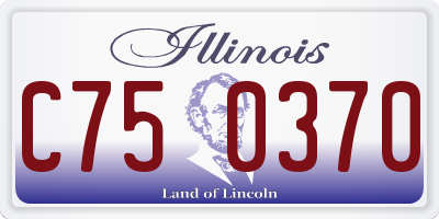 IL license plate C750370