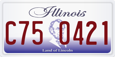 IL license plate C750421