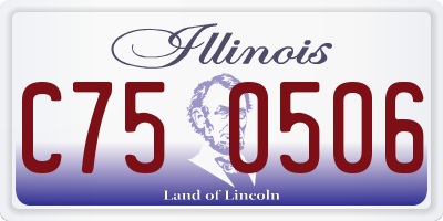 IL license plate C750506
