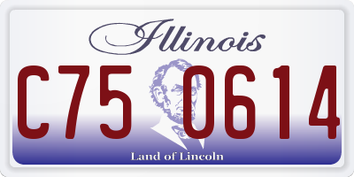IL license plate C750614