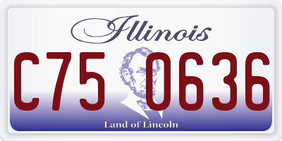 IL license plate C750636