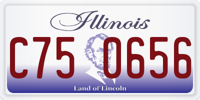 IL license plate C750656