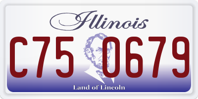IL license plate C750679