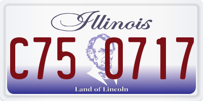 IL license plate C750717