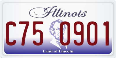 IL license plate C750901