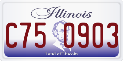 IL license plate C750903