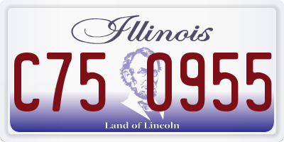 IL license plate C750955