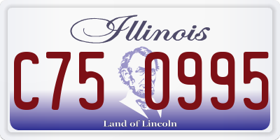 IL license plate C750995