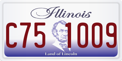 IL license plate C751009