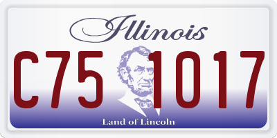 IL license plate C751017
