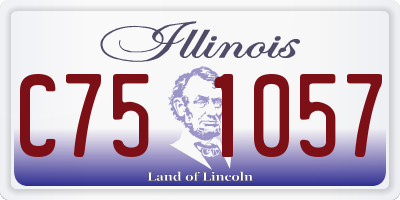 IL license plate C751057