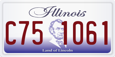 IL license plate C751061