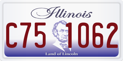 IL license plate C751062