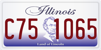 IL license plate C751065