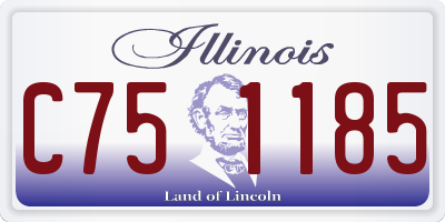 IL license plate C751185