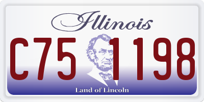 IL license plate C751198