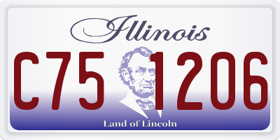 IL license plate C751206