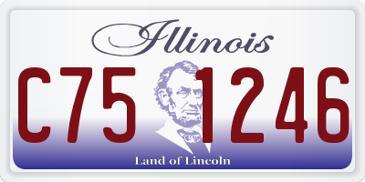 IL license plate C751246