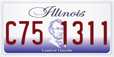 IL license plate C751311