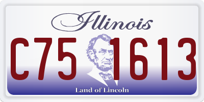 IL license plate C751613