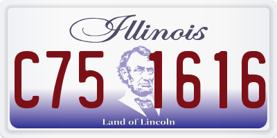 IL license plate C751616